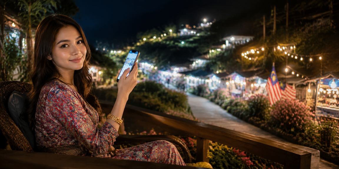 Pengguna Malaysia menggunakan akaun 330i di telefon mudah alih untuk bermain kasino dalam talian